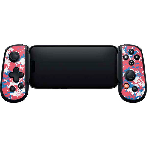 NBA Philadelphia 76ers Red Digi Camo Backbone One for iPhone Game Controller Skin